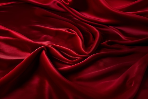 Zdjęcie jasnoczerwonej tkaniny aksamitnej