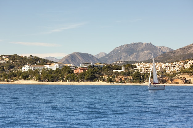 Zdjęcie Krajobrazu Zrobione W Parku Przyrody Serra Gelada L'albir Hiszpania