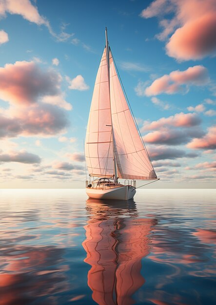 Zdjęcie łodzi wygenerowane przez Ai