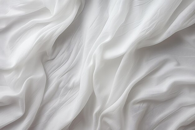 Zdjęcie miękkiej białej bawełnianej tkaniny