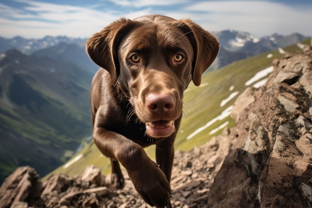 Bezpłatne zdjęcie zdjęcie psa labrador retriever wygenerowane przez ai