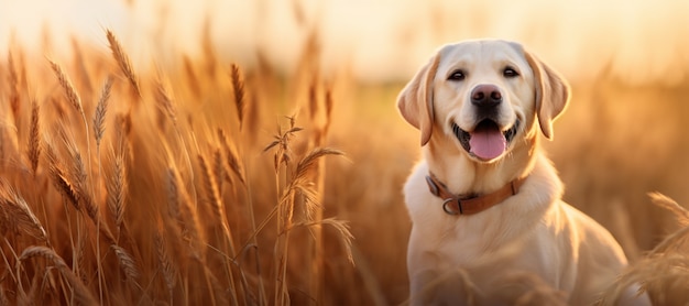 Zdjęcie psa Labrador Retriever wygenerowane przez Ai