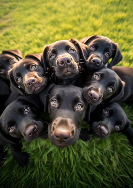 Bezpłatne zdjęcie zdjęcie psa labrador retriever wygenerowane przez ai