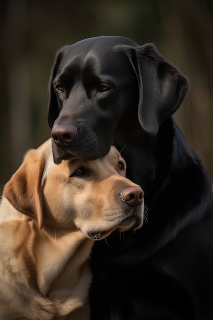 Zdjęcie Psa Labrador Retriever Wygenerowane Przez Ai