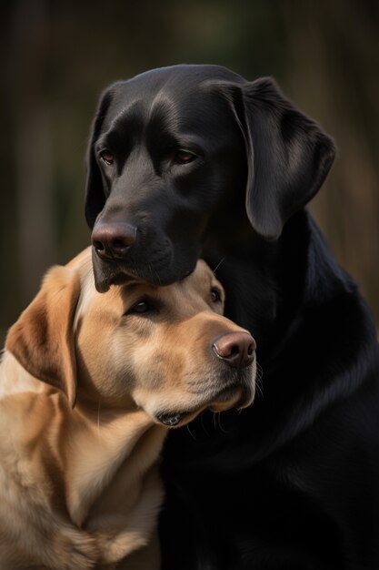 Zdjęcie psa Labrador Retriever wygenerowane przez Ai