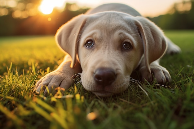 Zdjęcie psa Labrador Retriever wygenerowane przez Ai