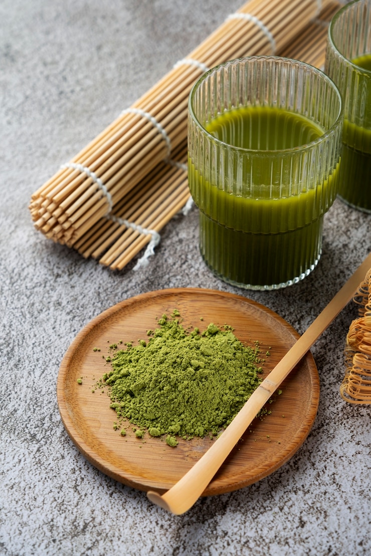 Bezpłatny plik Zdjęcie zielona herbata matcha, martwe życie