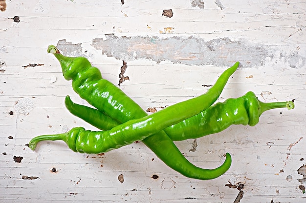 Bezpłatne zdjęcie zielona papryka chili