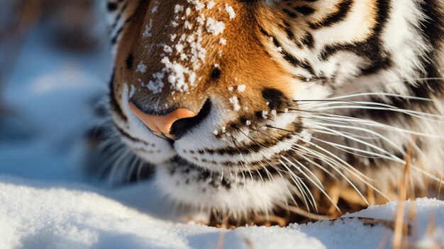 Złośliwy sezon zimowy tygrysa