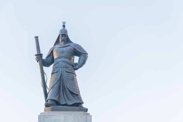 Żołnierz posąg w mieście Seoul Korea