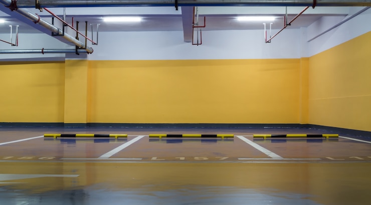 Bezpłatny plik Zdjęcie żółty parking