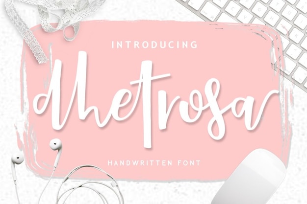 Download Free Dhetrosa Font – A Creative Sans Serif Script Handwritten Typeface