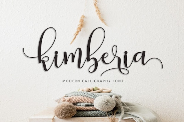 Download Kimberia Font – Free Sans Serif, Calligraphy, Script, Lettering, Modern Typeface