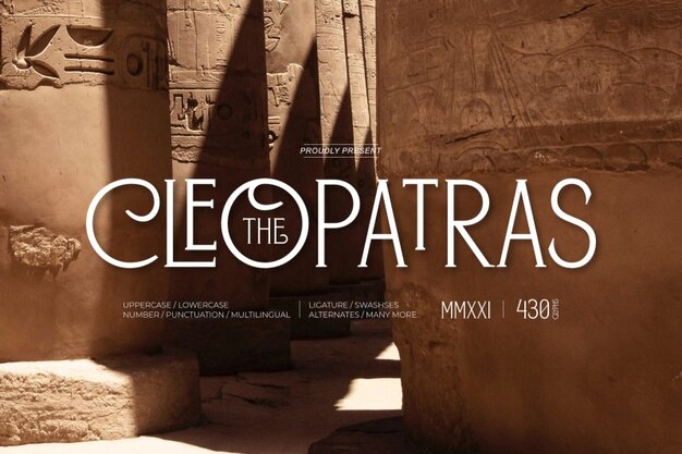 The Cleopatras Font – Stylish Slab Serif for Your Creative Projects