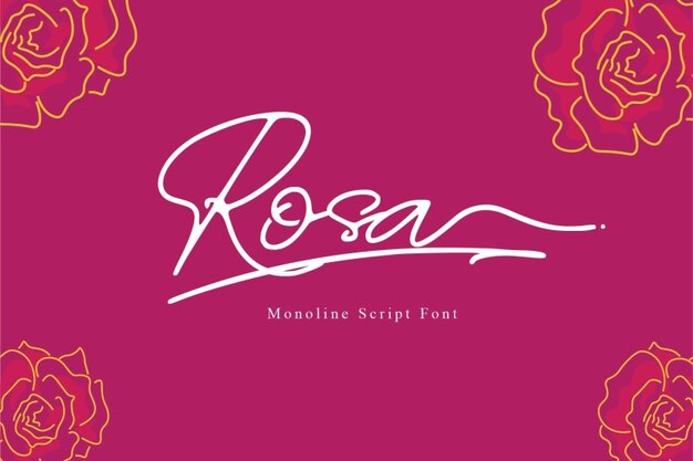 Rosa Font – Elegant Free Fonts for Your Creative Projects