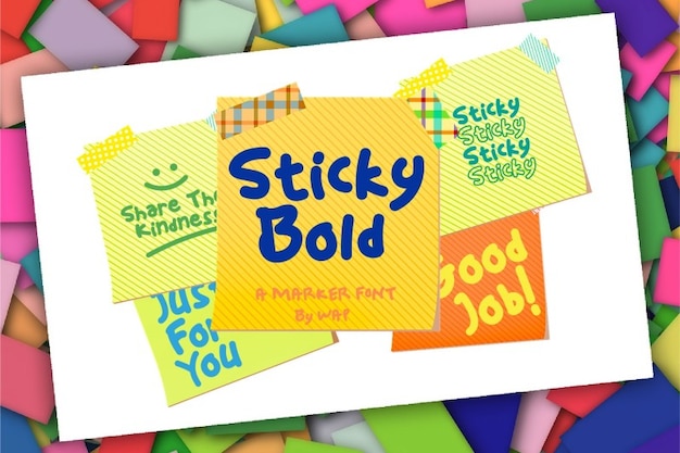 Sticky Bold Font – Download for Free on HD Stock Images