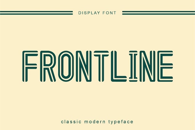 Frontline Font – A Perfect Blend of Classic and Modern Styles