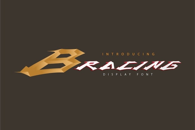 B Racing Font: Free Download – Sans Serif, Display, Graffiti Font