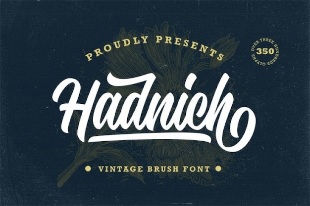 Hadnich Font: Retro, Script, Vintage Typeface – Free Download