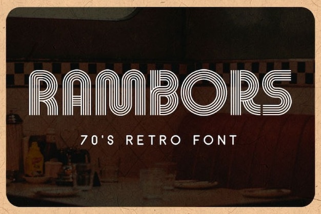 Rambors Font: Premium Fonts Template Free Download