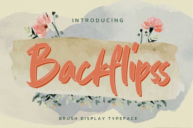 Backflipss Font – Free Premium Fonts Template