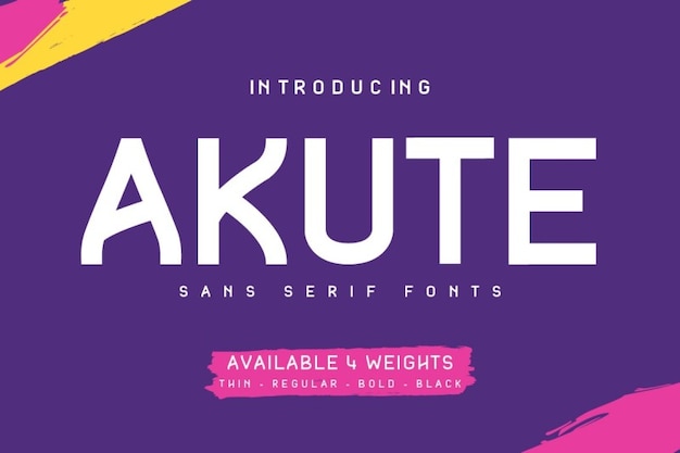 Akute Font – Elevate Your Designs with this Free Sans Serif Display Font