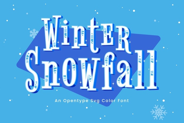 Winter Snowfall Font – Free Download
