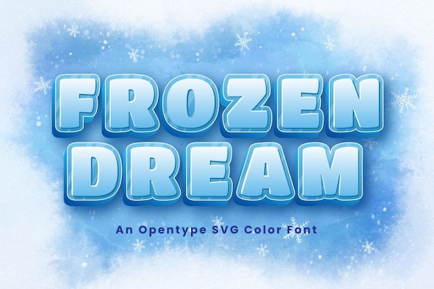 Frozen Dream Font – Embrace the Elegance of Winter with this Free Sans Serif Typeface