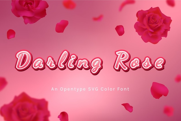 Darling Rose Font – A Free Premium Fonts Template