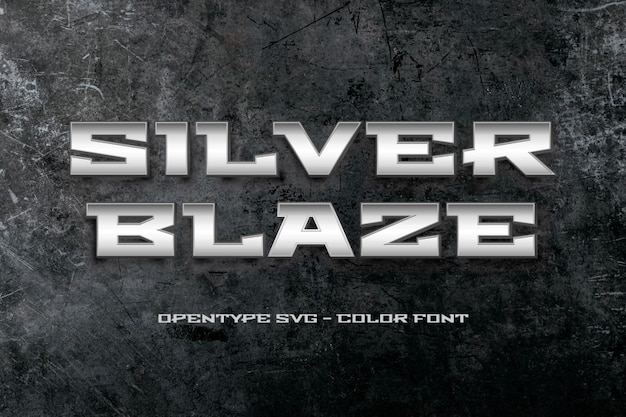 Silver Blaze Font – Unlock the Power of Serif Elegance with a Touch of Industrial Silver