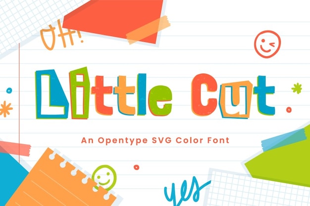 Free Little Cut Font Download – Perfect for Kids, Magazines, and School