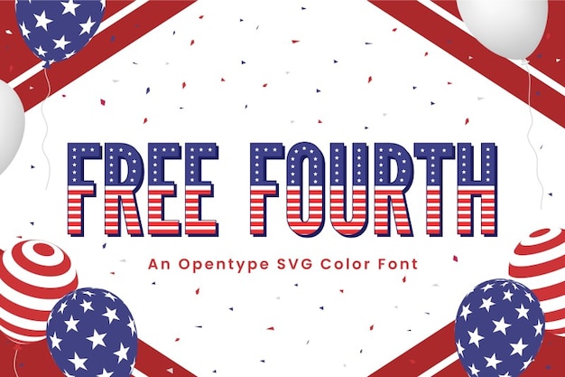 Free Fourth Font – A Sans Serif Typeface for Happy Holiday Designs