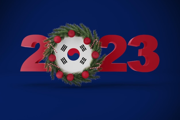Foto gratuita 2023 corea del sur con corona
