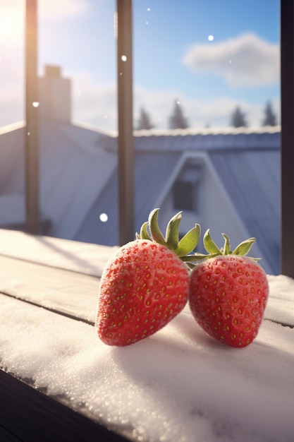 Foto gratuita 3d deliciosas frutas de temporada