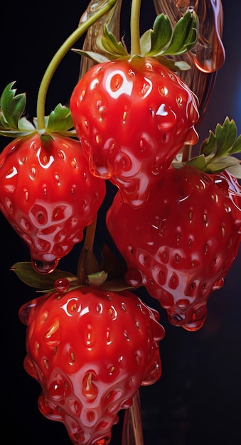 Foto gratuita 3d deliciosas frutas de temporada