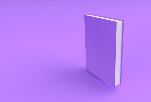 3D Render Books pila de cubiertas de libros diseño de estilo de maqueta de marcador de libro de texto.