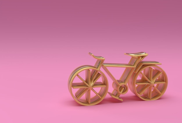 3D Render Concepto de ciclismo moderno Diseño de arte 3D Folleto Ilustración de póster
