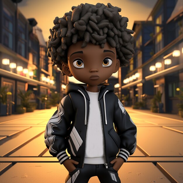 3d rendering of cartoon like person