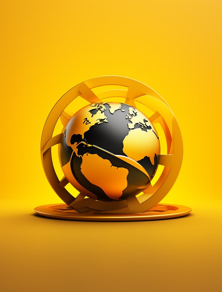 Photo Gratis 3d travel icon with globe