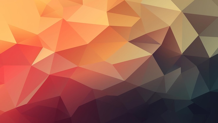 Photo Gratis a colorful triangle background with a black background