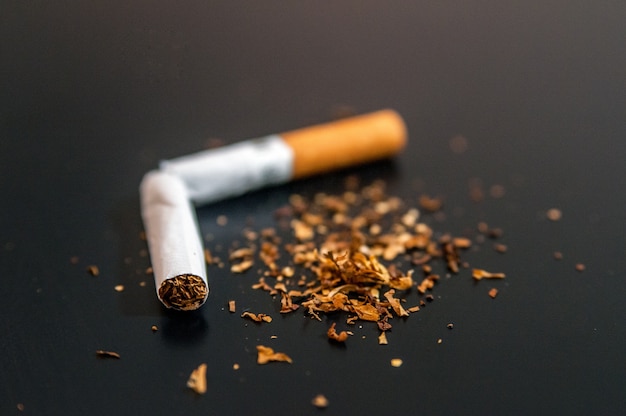 Abandonar la nicotina y el concepto abstracto del apego del tabaco. Copia