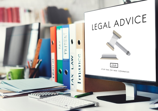 Abogado Asesoramiento Legal Concepto de cumplimiento de la ley