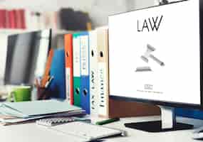 Foto gratuita abogado asesoramiento legal concepto de cumplimiento de la ley