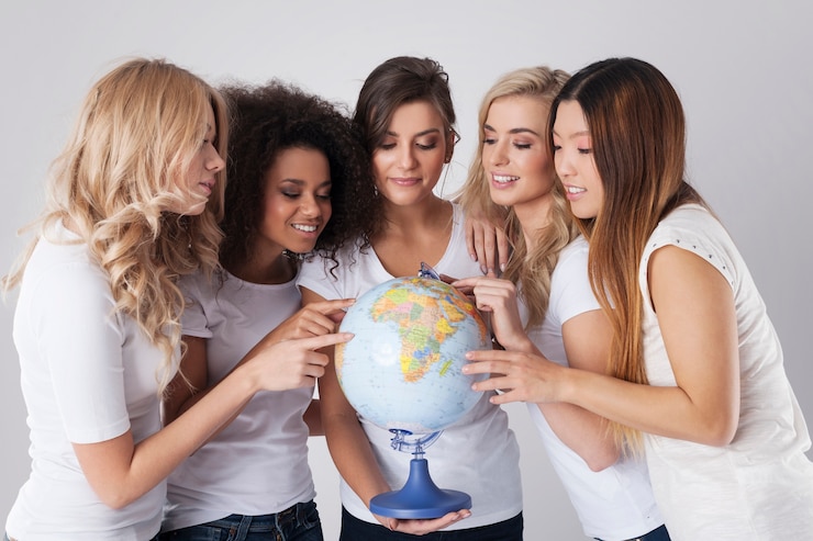 Foto gratuito abre tu mente para todo el mundo