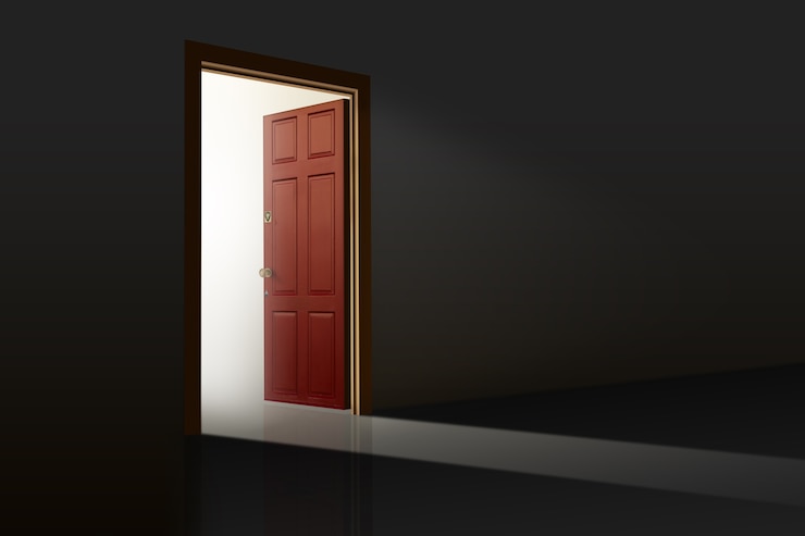 Foto gratuito abriendo la puerta a una nueva composición mundial