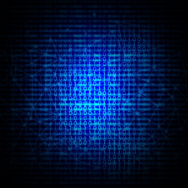 Photo Gratis abstract binary code background