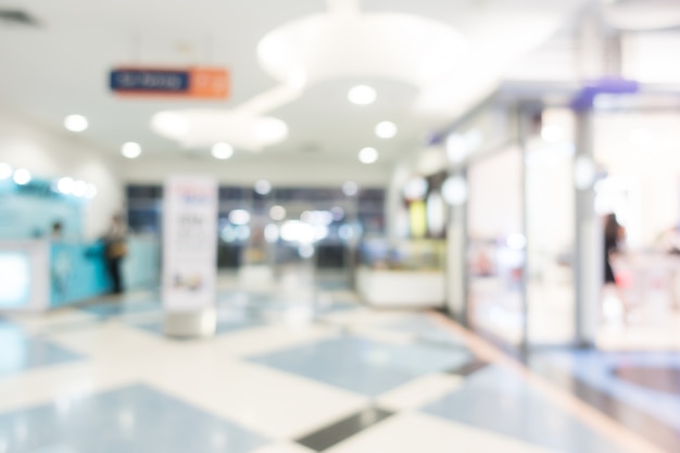 Abstract blur centro comercial interior