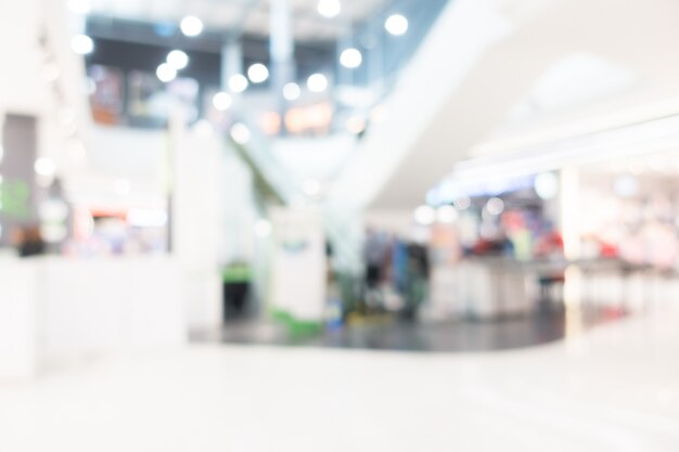 Abstract blur centro comercial interior