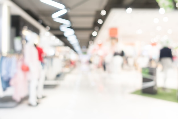 Abstract blur centro comercial interior