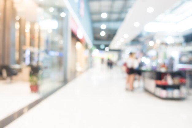 Abstract blur centro comercial interior